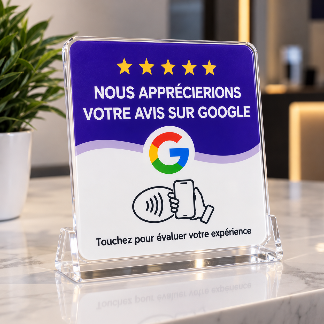 Chevalet NFC Taply — Nous apprécierions votre avis sur Google